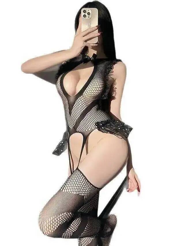 Fishing Equipment Net - Sexy Lace Trim Fishing Net Bodystocking