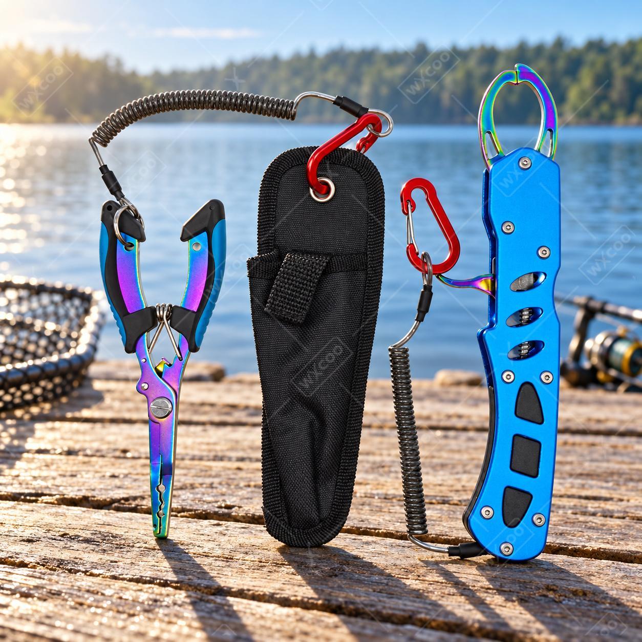 Saltwater Fishing Hook - Blue Titanium Coated Saltwater Fishing Pliers