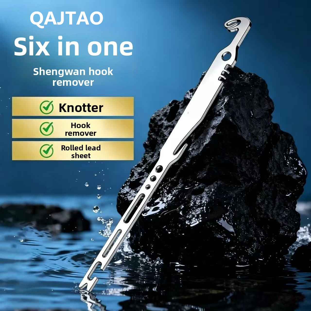 Fishing Equipment Australia - QAJTAO 4 Pieces 6-in-1 Stainless Steel