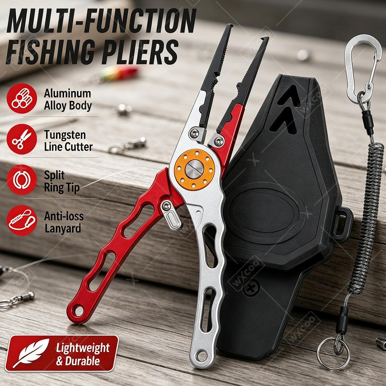 WXCOO Split Ring Pliers Hook R - Saltwater Fishing Hook ulasan dan harga