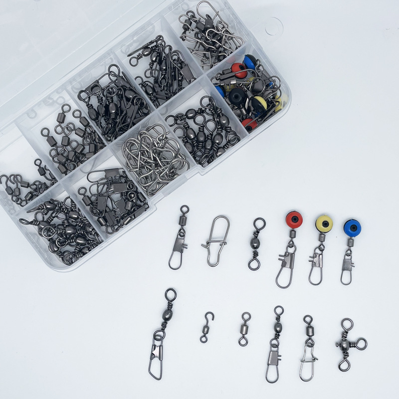 115pcs Fishing Swivel Connecto - Tackle Box ulasan dan harga