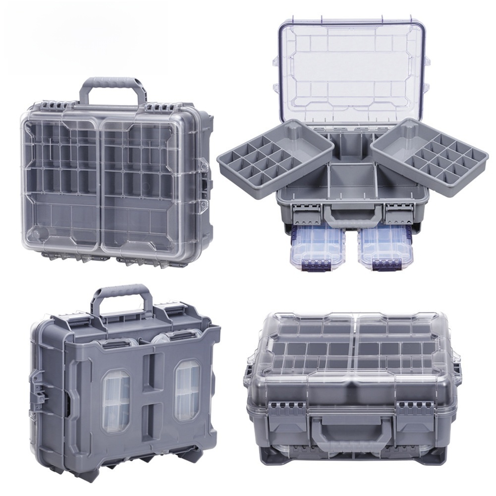 1pc Waterproof Double Layer Po - Tackle Box ulasan dan harga