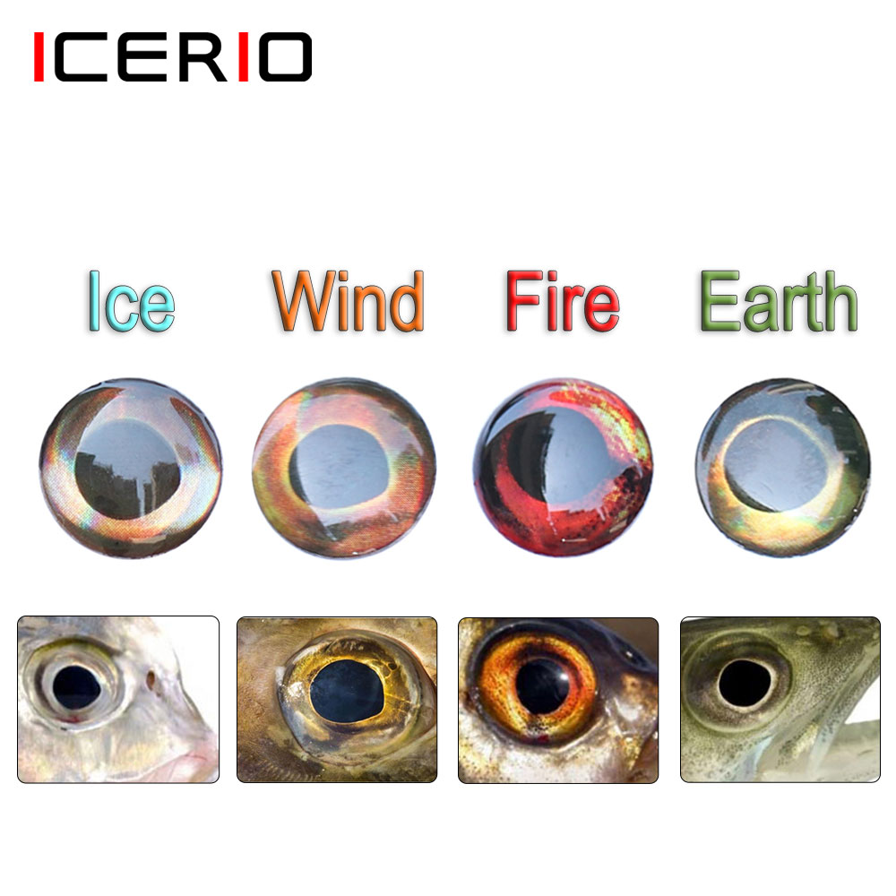ICERIO 100PCS  Holographic 3D  - Fishing Equipment Parts ulasan dan harga
