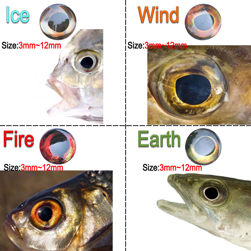 ICERIO 100PCS  Holographic 3D  - Fishing Equipment Parts ulasan dan harga