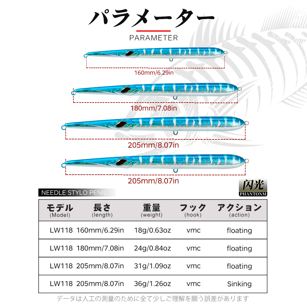 Hunthouse Stylo 160/180/205mm  - Fishing Equipment Parts ulasan dan harga
