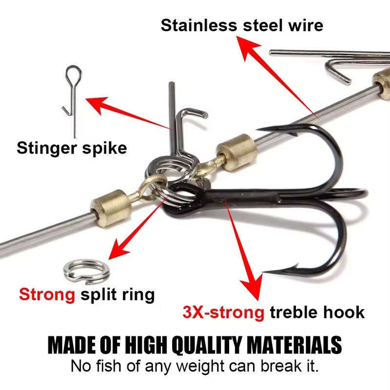 Fishing Hook Rigs Steel Leader - Saltwater Fishing Hook ulasan dan harga