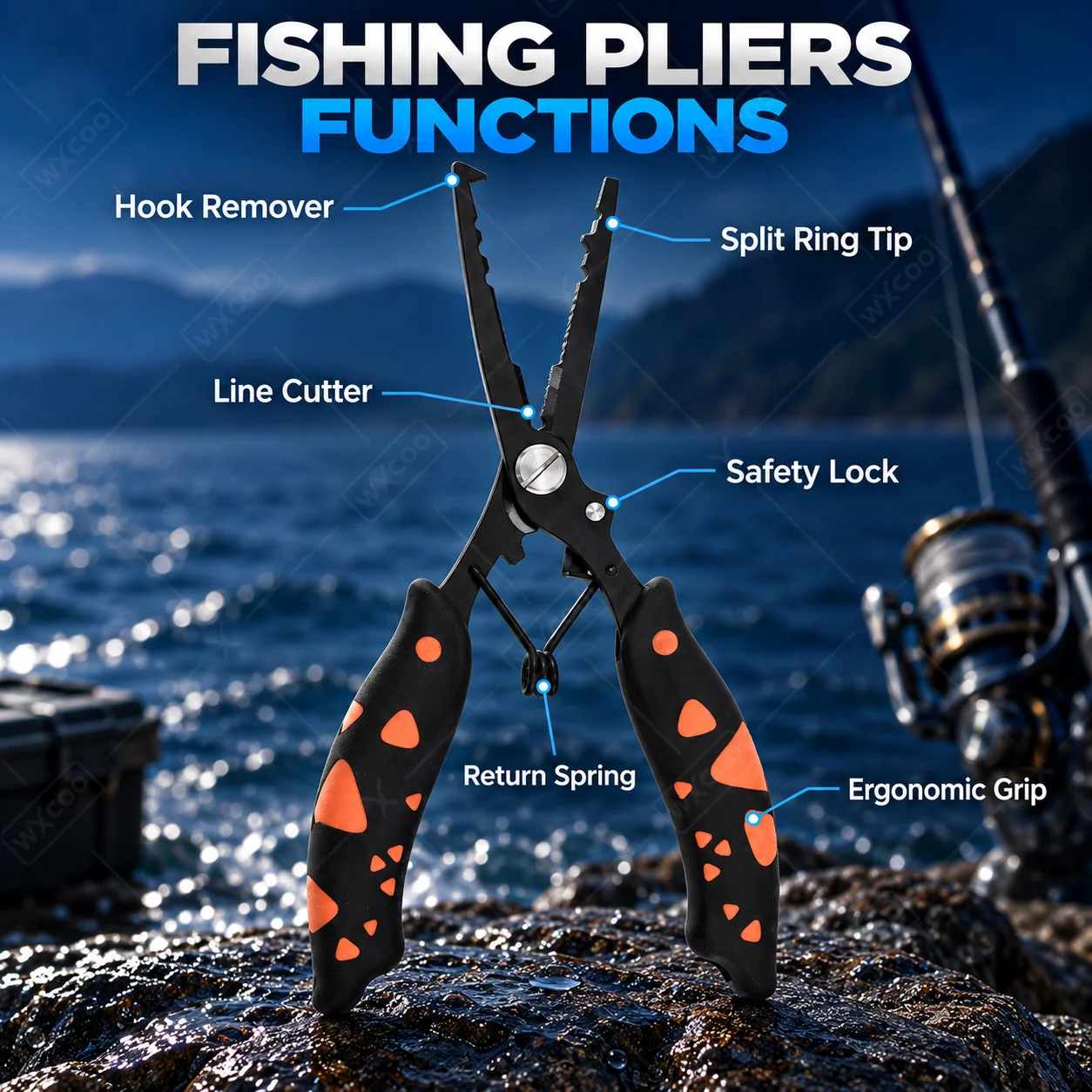 Heavy Duty Stainless Steel Sal - Saltwater Fishing Hook ulasan dan harga
