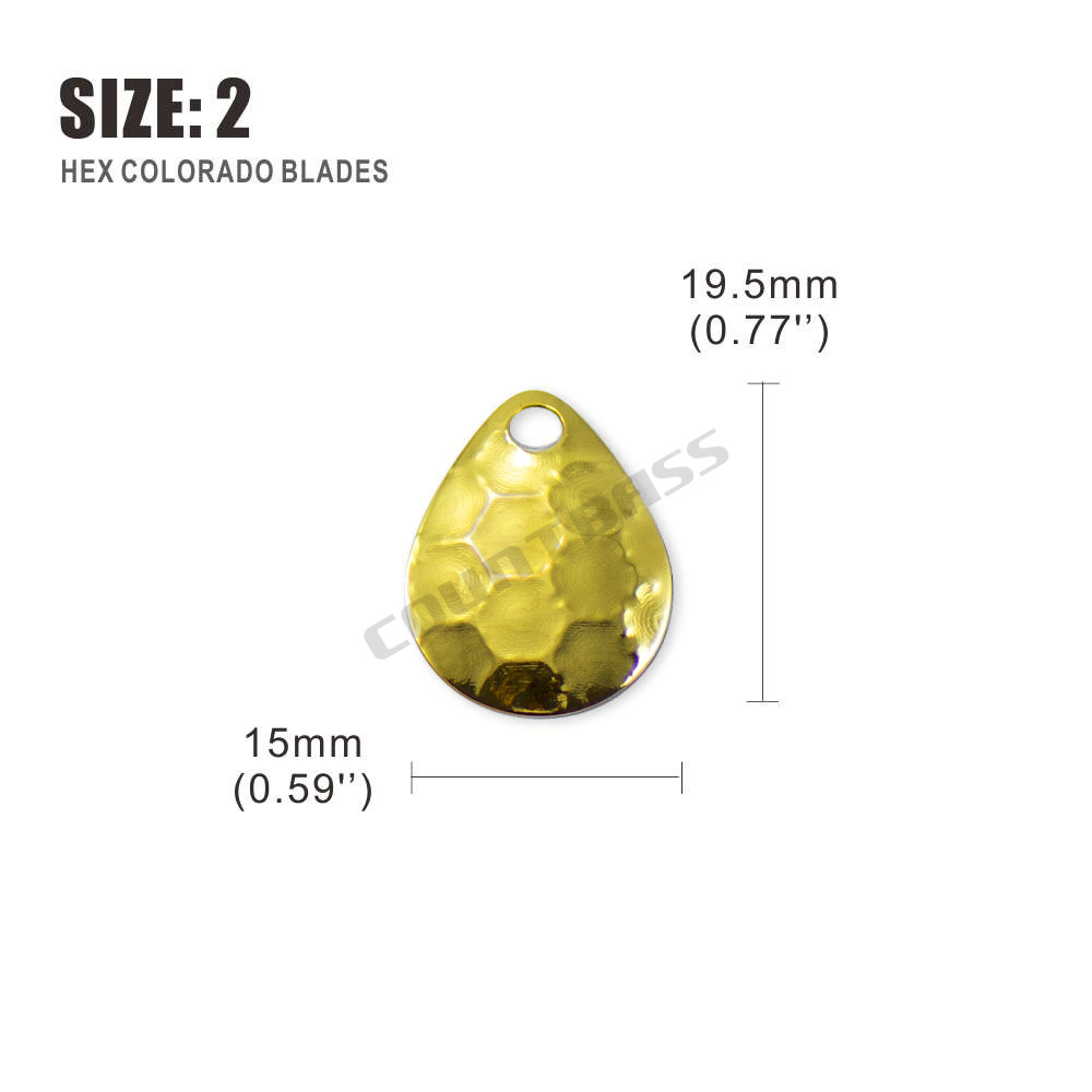 Countbass 50pcs Size 2-5 Gold  - Fishing Equipment Parts ulasan dan harga
