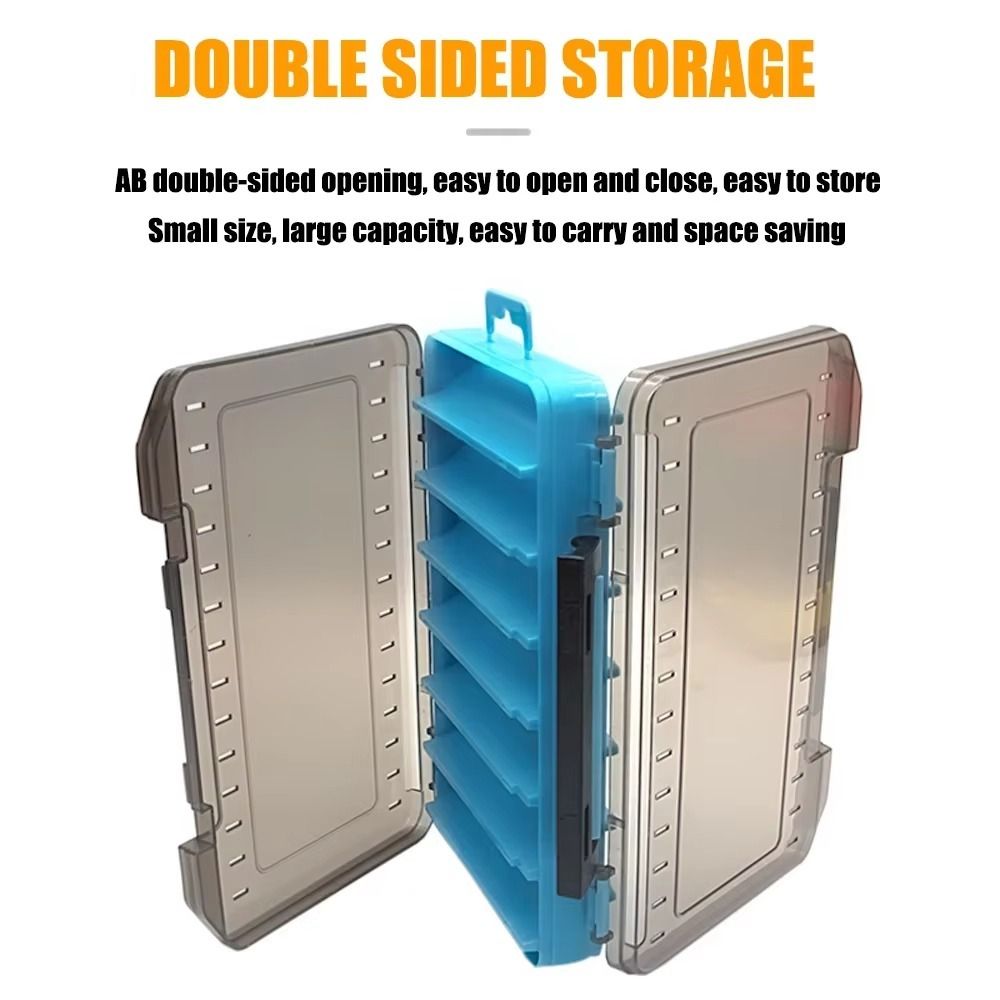 Plastic Fishing Tackle Box Dou - Tackle Box ulasan dan harga