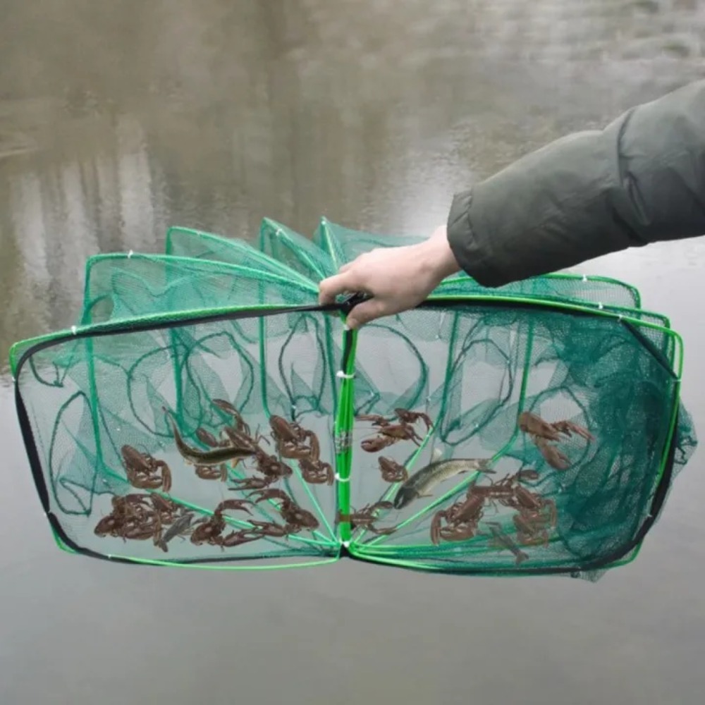 Fishing Mesh Plastic Folded Po - Fishing Equipment Net ulasan dan harga