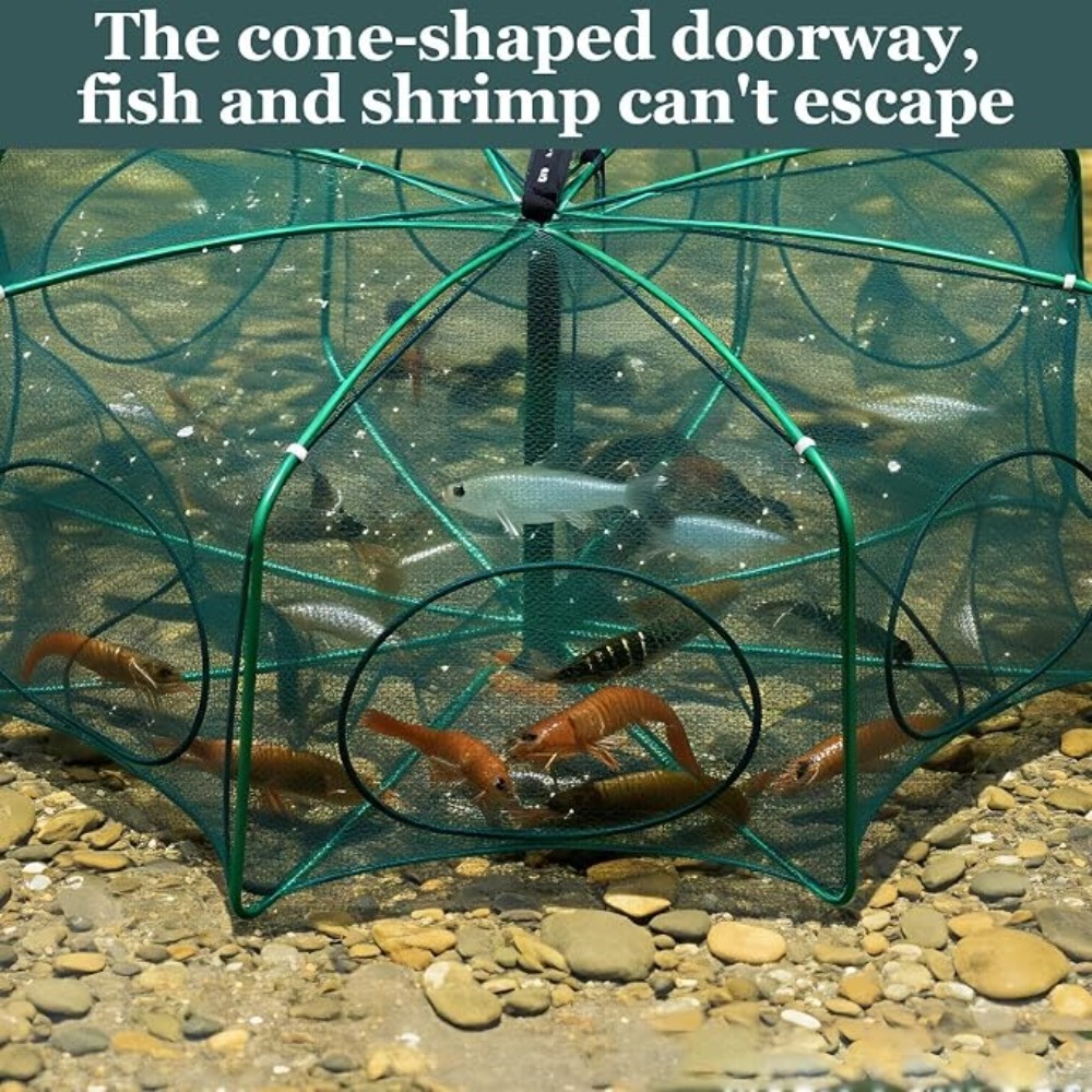 Fishing Mesh Plastic Folded Po - Fishing Equipment Net ulasan dan harga